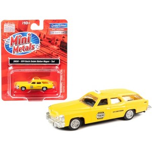 1974 Buick Estate Station Wagon Taxi Yellow 1/87 (HO) Scale Model by Classic Metal Works - 1 of 3