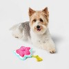 9.75" Flower Plush Rope Dog Toy - Boots & Barkley™ - image 2 of 3