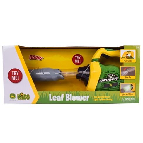 Toy leaf store blower target