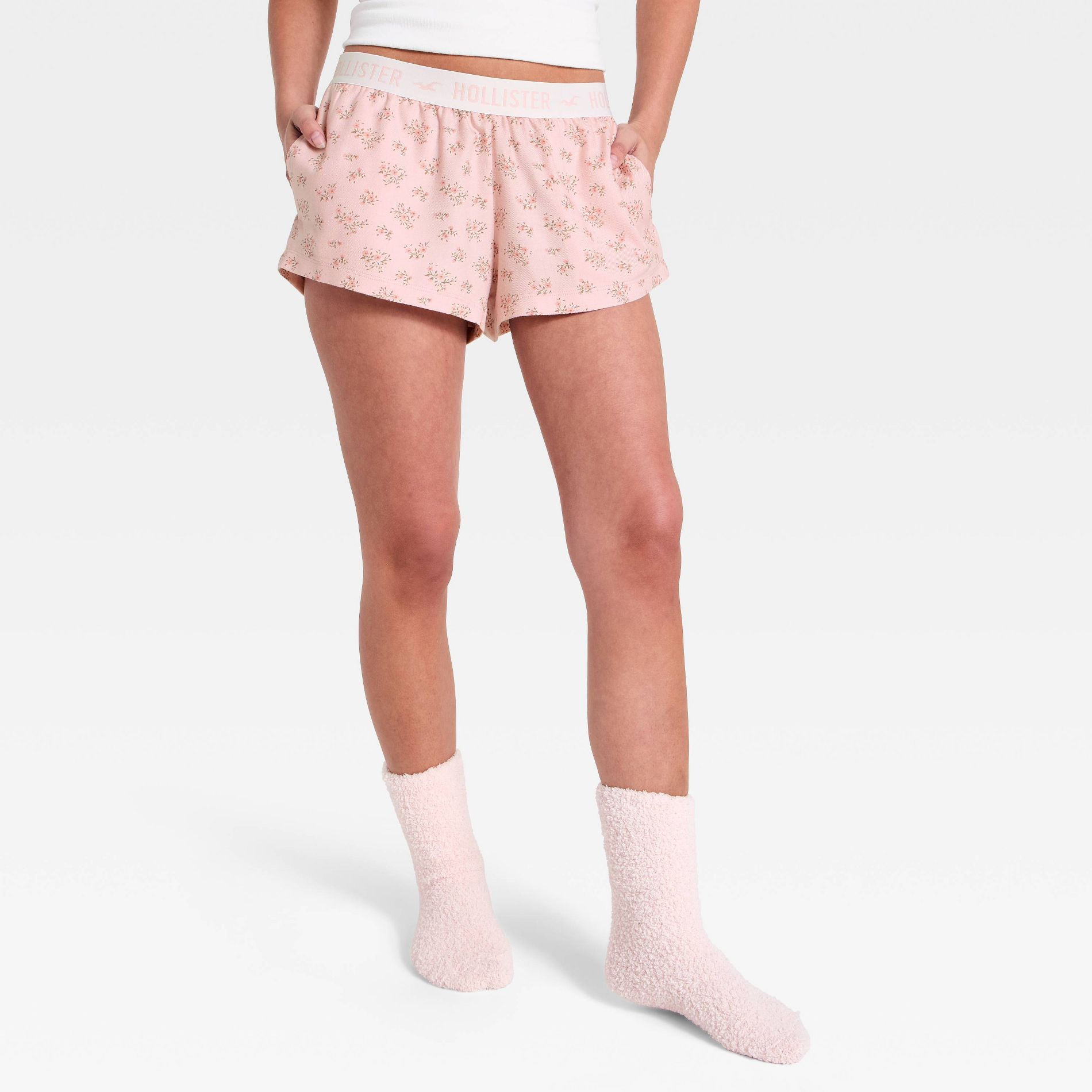 Women's Floral Sleep Shorts - Pink Floral The Hollister Collection at Target