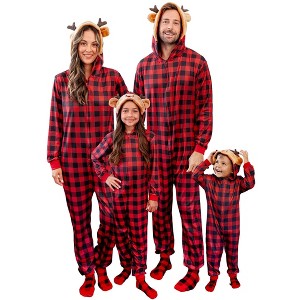 PATPAT Christmas Family Pajama bodysuit Set Santa Claus Print Pajamas - 1 of 4