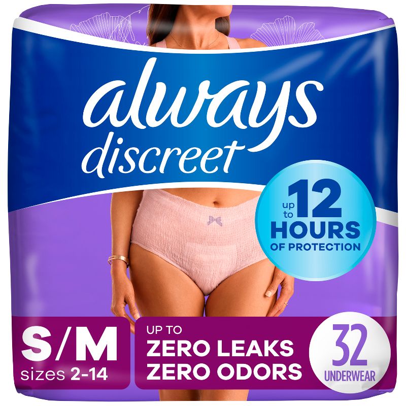 Always Discreet Adult Postpartum Incontinence Underwear for Women - Maximum Protection, 1 of 14