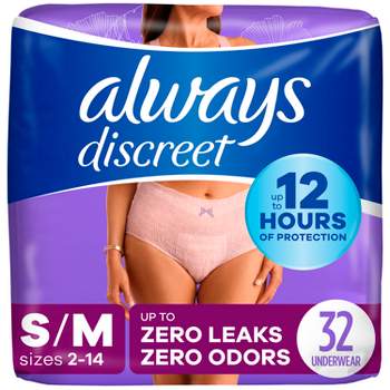 Always Discreet Adult Postpartum Incontinence Underwear for Women - Maximum Protection