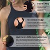 Calypsa Women's Plus Size Maya Tankini Swim Top WIth Removable Cups - 4 of 4