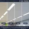 Luxrite 4FT T5 LED Tube Lights, Type B, 24W=54W, 4 Colors 3500K | 4000K | 5000K | 6500K, Ballast Bypass, 3200LM, F54T5 Fluorescent Replacement 4 Pack - 2 of 4