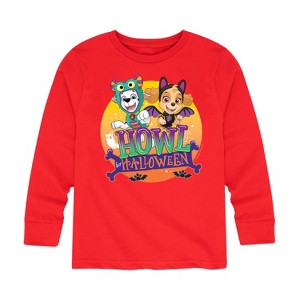 Boys' - Paw Patrol - Howl For Halloween Long Sleeve Graphic T-Shirt - 1 of 4