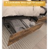 Okak Platform Bed Frame with Storage Headboard Bed with Charger Station and LED Light No Box Spring Needed Noise-Free Metal Slats - 4 of 4