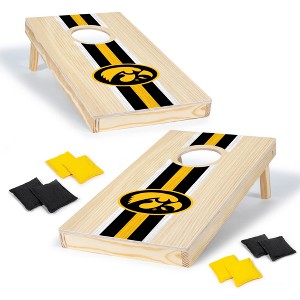 NCAA Iowa Hawkeyes 1'x2' Wood Cornhole Set - 1 of 4
