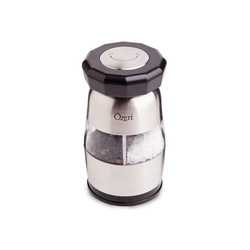Ozeri Dual Salt and Pepper Mill and Grinder, Duo Ultra, Stainless Steel, 3 of 10