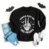 Simply Sage Market Women's Graphic Sweatshirt People Give Me The Creeps - 3 of 4