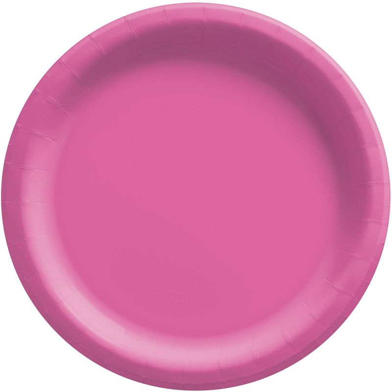 Bright Pink Dinner Plate 8.5&#34; Pack of 20, 1 of 2