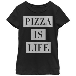 Girl's Lost Gods Pizza Life T-Shirt - 1 of 3