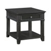 Vynxaria Living Room Nightstand/End Table - Charcoal Finish,Dovetail Drawer & Shelf, Elm Veneer, Classic Wooden Furniture - 4 of 4