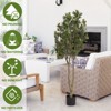 Gulches 1pc Large artificial curved branches of plants, simulate courtyard garden decoration door 160CM nine mile incense belt basin - 3 of 4