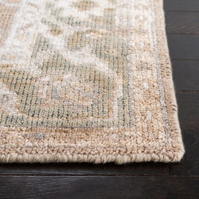 Elysian Fields 59'' Gray Hand-Knotted Wool Blend Area Rug