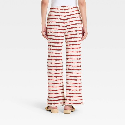 Women Casual Textured Pull-On Pants – A New Day
