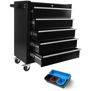 Tool Chest 5-Drawer,Rolling Tool Chest with Wheels & 5 Organizer Tray Divider Set - 1 of 4