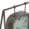 12"x10" Wood Pendulum Clock with Wood Base Gray - Olivia & May - 3 of 4