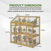 Cold Frame Greenhouse for Winter Large Wooden Greenhouse Garden Polycarbonate Portable Greenhouse 2-Tier with Shelf for Outdoor Indoor Use - 2 of 4