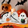 Racxily Halloween Decorations Indoor, Wooden Tiered Tray Decor Table Sign Set of 3, Black Cat Bat Witch Broom Signs Pumpkin Blocks for Party Home - 2 of 4