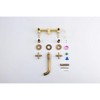 PAGED Bathroom Faucets Wall-Mounted Bathroom Sink Faucet with Classical Cross Design Handles, Faucet for Bathroom Sink - 4 of 4