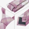 INSPIRE CHIC Plaid Woven Self-tied Striped Skinny Necktie 2.8" for College Graduation Campus 1 Pc - 3 of 4