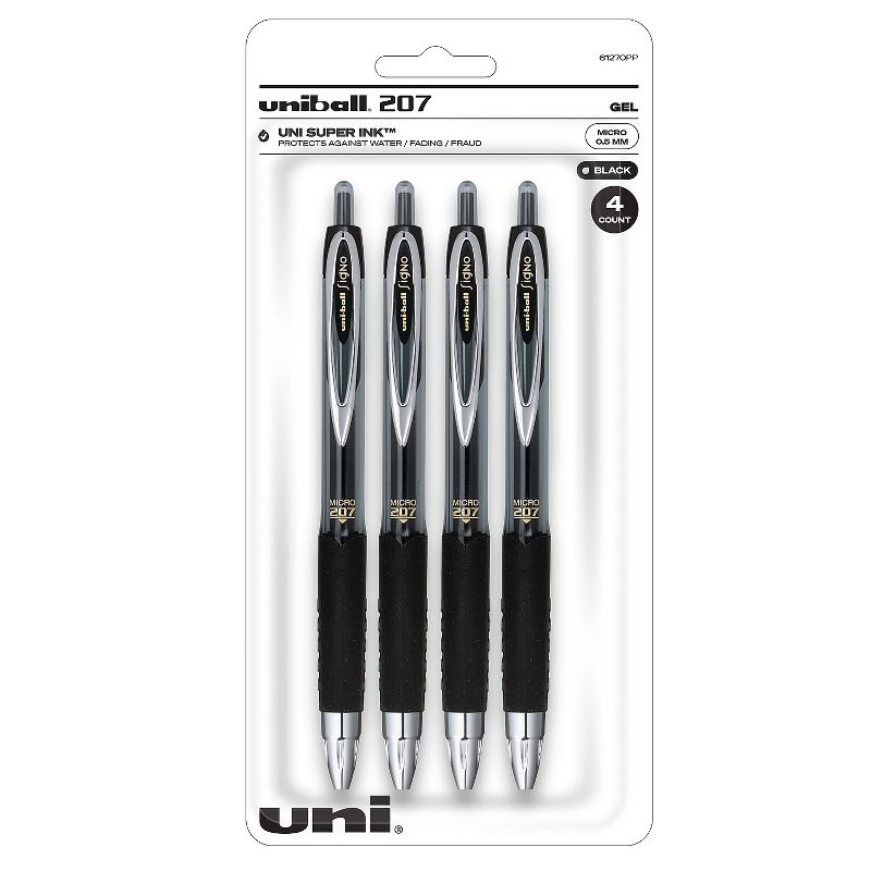 uni-ball 207 Retractable Gel Pens Micro Point 61270, 1 of 10