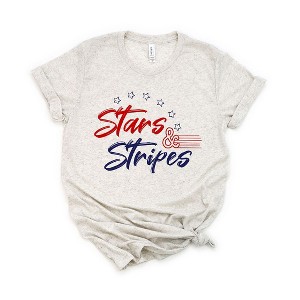 Simply Sage Market Women's Stars and Stripes Short Sleeve Graphic Tee - 1 of 4