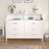 Aheaplus 6 Drawers Dresser with Charge Station and LED Light, Closet Organizer for Bedroom - 4 of 4