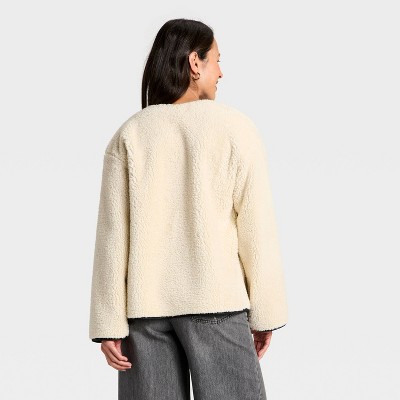 Women's Faux Sherling Coat - Universal Thread' - image 2