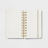 96 Sheet College Ruled Journal 4x5.5 Spiral Cream Linen - Threshold™ - 3 of 3