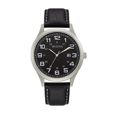 Bulova Men's Classic Easy Read 3-Hand Date Quartz Watch 41mm