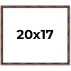 PosterPalooza | 20x17 Thin Bamboo Picture Frame, UV Acrylic, 2 Finishes - Gold and Brown - 2 of 4