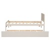 Cesicia Twin Size Platform Bed Frame with Trundle - 2 of 4