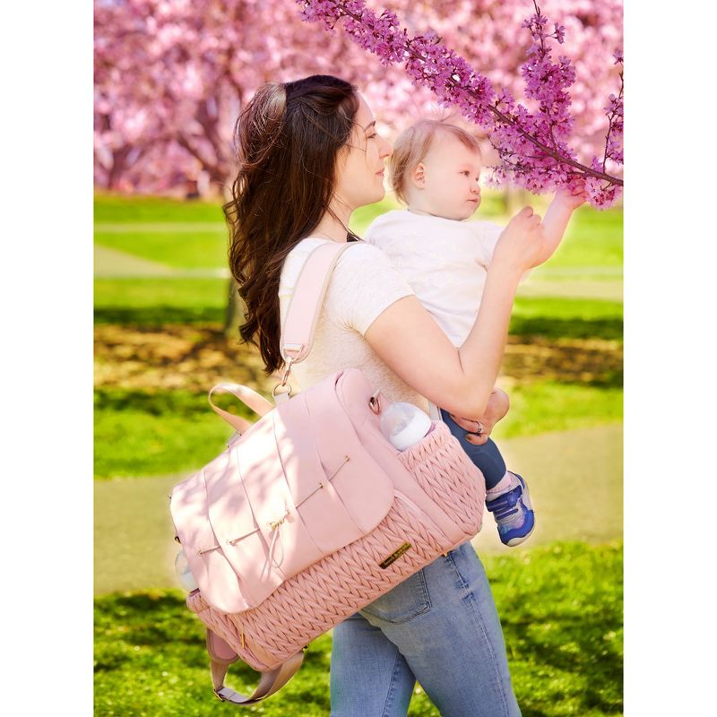 Hannah&Sophia Belle Convertible Diaper Backpack & Messenger Bag, 5 of 12