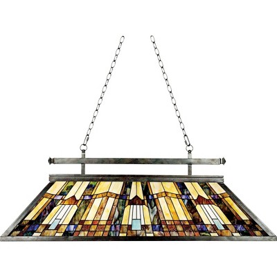 Quoizel Inglenook 47 1/2" Tiffany-Style Kitchen Island Chandelier