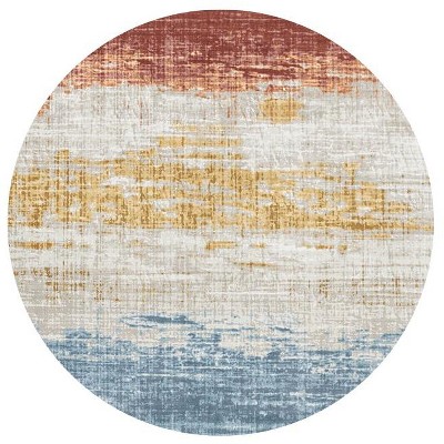 Chery Life 41" Washable Non-Slip Round Rug