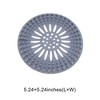 Unique Bargains Drain Strainer Round Drain Strainer TPR 5.24"x5.24" 1 Pc - 3 of 4