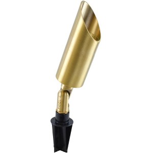 Focus Industries Cylinder Bullet Brass 9 1/2" High LED Landscape Spot Light - 1 of 1