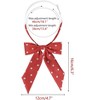 Elerevyo Women's Polka Dots Adjustable Neckwear Pre-tied Ribbon Bow Ties - 2 of 4