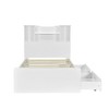 CAVINAS Twin Size Platform Bed Modern Wooden Bed Frame with Storage Headboard, 2 Drawers and LED Light for Bedroom - 3 of 4