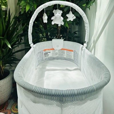 Delta Children Curve Bassinet - White And Gray : Target