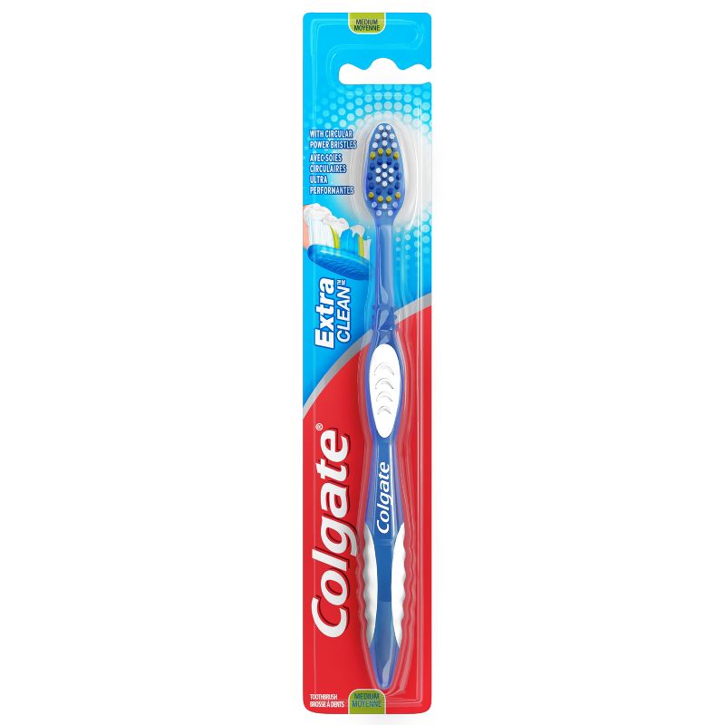 Colgate Extra Clean Full Head Medium Toothbrush, 1 of 8