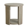 DOMETOUR Modern Coffee Table with Walnut MDF Top and Natural Oak Legs For Living Room - 4 of 4