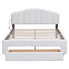 Queen Size Upholstered Platform Bed with Drawer - 4 of 4