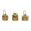Set of 3 Glam Metal Planters Gold - Olivia & May: Indoor Iron Novelty Planters, No Drainage Hole, Tabletop Display - 2 of 4