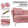 NicBex 64.2 Inch Polyester Loveseat Sofa,2-Seat Upholstered Sofa with Metal Legs  for Living Room,Small Space,Office,Apartment - 4 of 4
