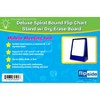 Knowledge Tree  Flipside Products, Inc. Deluxe Spiral-Bound Flip Chart  Stand with 18 x 24 Dry Erase Board