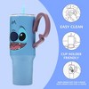 Disney's Stitch 40 Oz Stainless Steel Tumbler With Scultped Ears Handle - 3 of 4