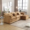 112.2'' Modern L-Shaped Sectional Sofa with Movable Pedals, Detachable Armrests, and Chenille Fabric - 4 of 4